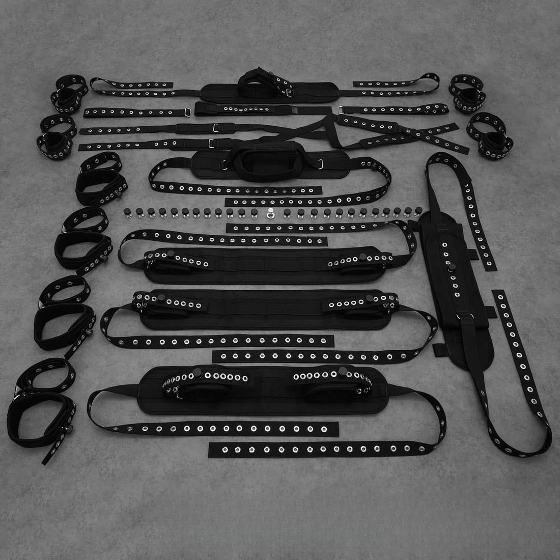 20-Point Bed Restraint Set – Black