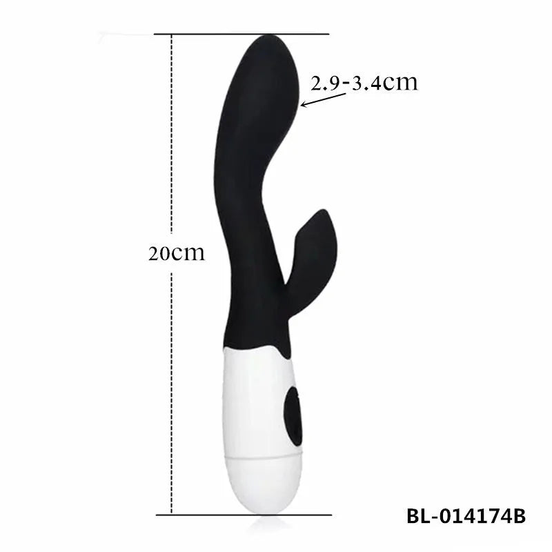 Sexpielzeug-Massagegerät Schwarze Vibratoren 30 Geschwindigkeiten Dual-Vibration G-Punkt Klitorisstimulator Sexspielzeug AV-Stab für Frauen Dame Erwachsenenprodukte