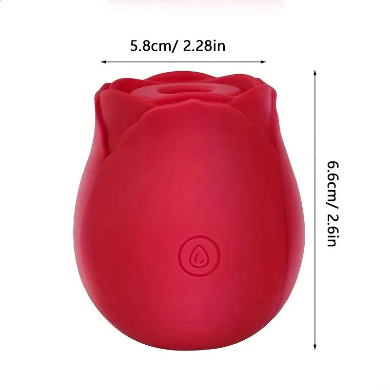 Leistungsstarker Saug-Rosen-Vibrator für Frauen, Vakuum-Stimulator, Oral-, Brustwarzen-, Klitoris-Sauger, Sexspielzeug für weibliche Erwachsene 241010