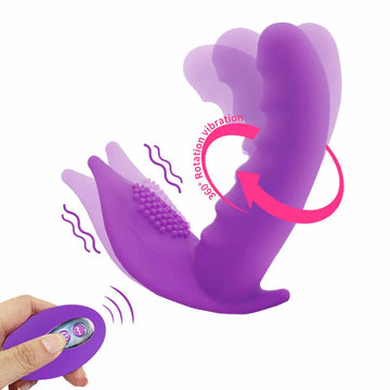Schönheitsartikel 360-Grad-Rotation Dildo Vibrator Tragbares weibliches Sextoy Ferngesteuerter Höschenvibrator Vagina G-Punkt-Stimulator Erwachsenenprodukt