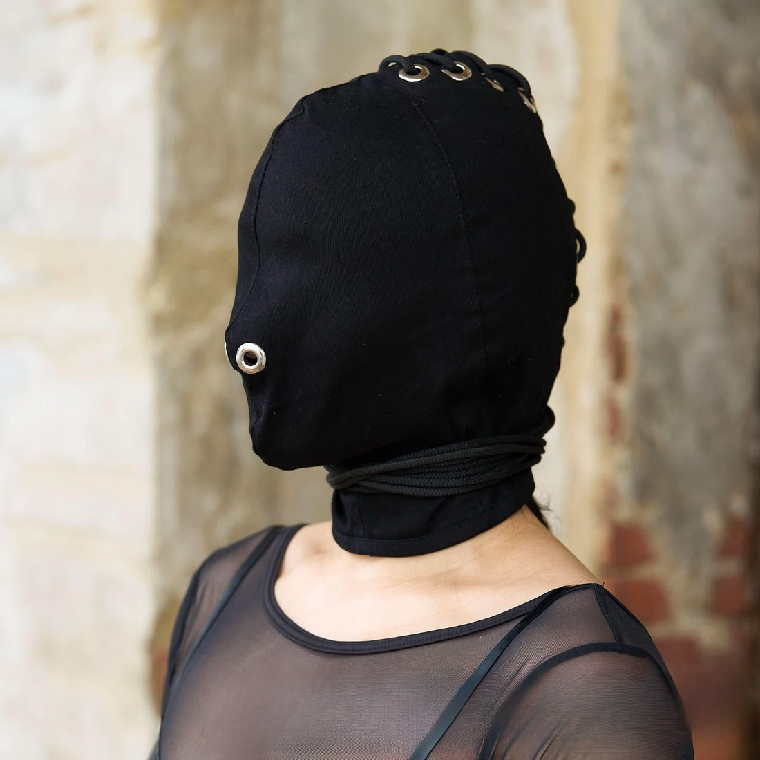 Bondage-Maske ohne Mundöffnung schwarz