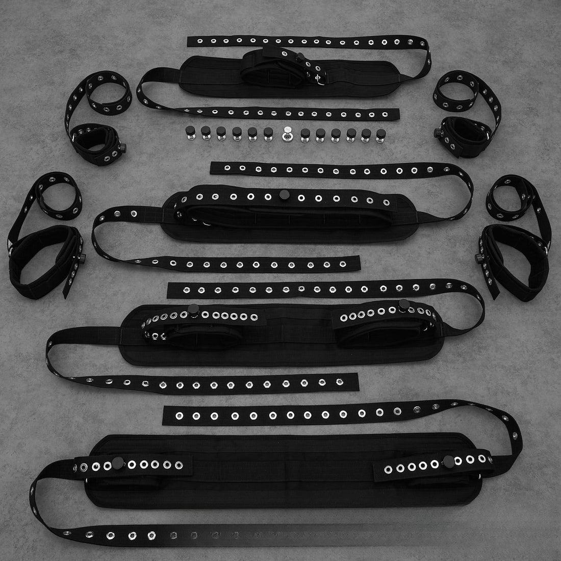 Großes Bondage-Set Schwarz