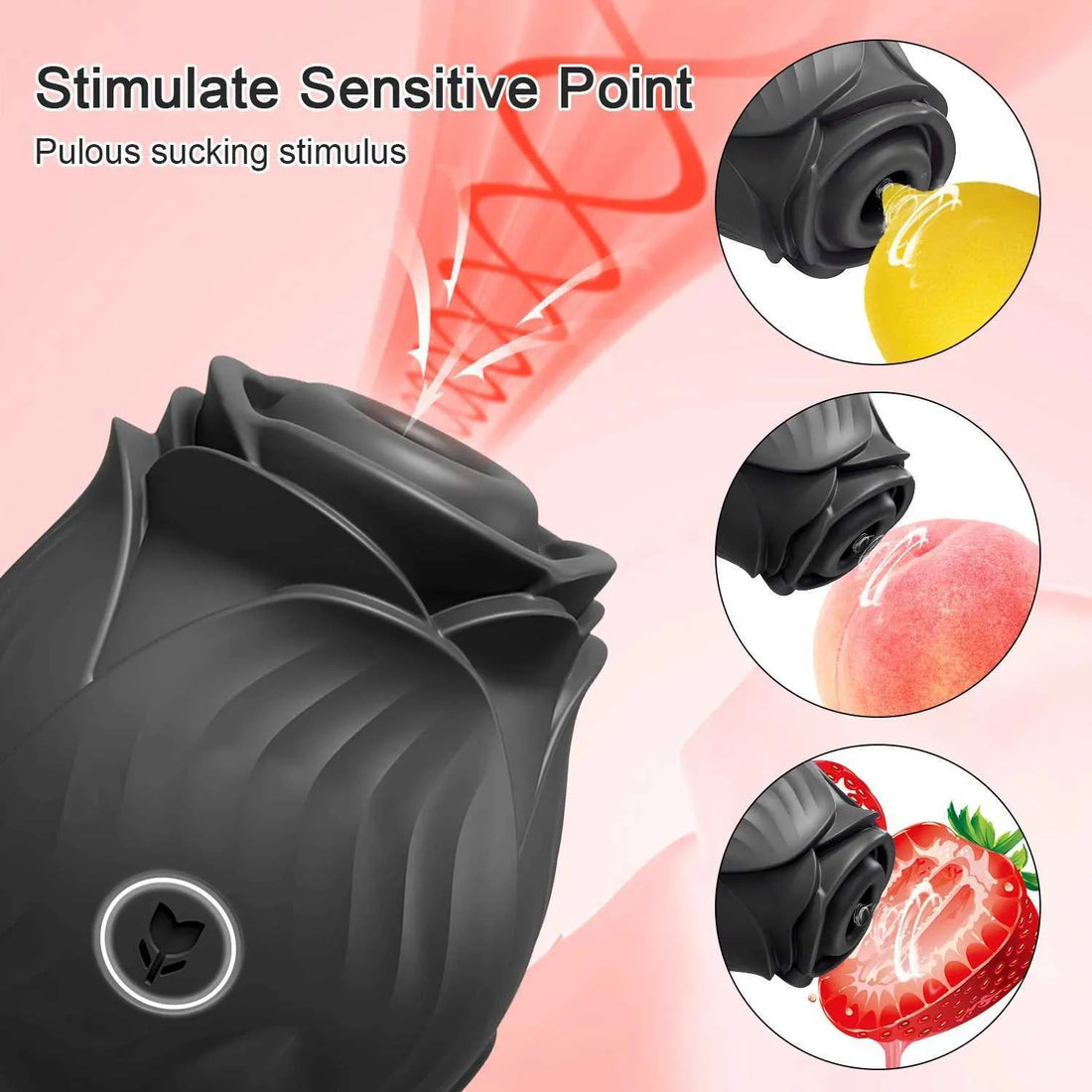 Klitoris Saugvibrator Rose - 10 Intensive Saugmodi G-Punkt Stimulator Vaginaler Muschi Massager Sexspielzeug für Erwachsene Frauen W250319