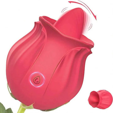 Leistungsstarker Rosenzungen-Vibrator für Frauen G-Punkt Klitoris Vagin Warzenhoflecker Stimulator Massagegerät Masturbations-Sexspielzeug für Erwachsene W250319