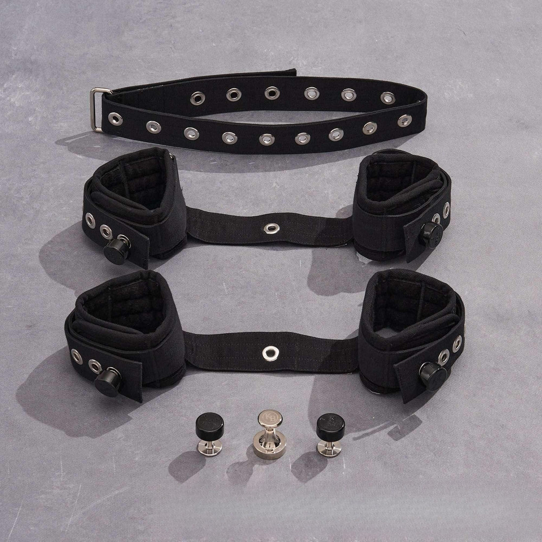 Hand- und Fußfesseln Set Schwarz