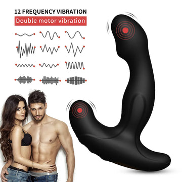 Massage Fernbedienung Prostata-Massagegerät Leistungsstarker Dual-Motor Analvibrator Erotisches Erwachsenenprodukt Mann Masturbation Analsex Spielzeug