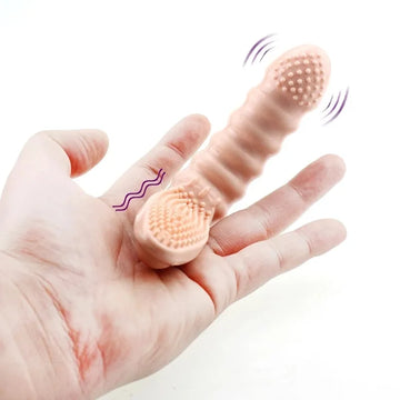 Massage Flexibler Dildo Finger Vibrator Vaginal Erotische Sexspielzeuge für Frauen Klitoris-Finger-Massagegerät G-Punkt Vibrator Erwachsenenprodukte