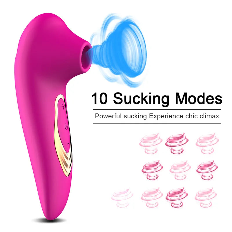 Leistungsstarker Saug-Vibrator Sexspielzeug für Frauen Klitoris-Sauger Vakuum-Stimulator Spielzeug Shop Waren Erwachsene 18 220317