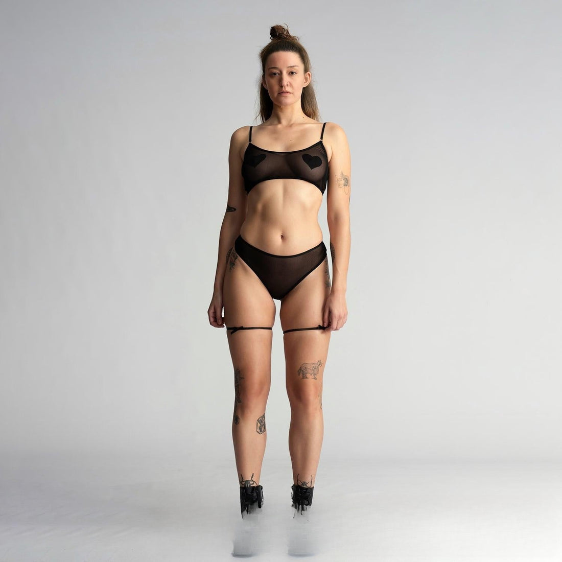 Transparente Dessous Schwarz
